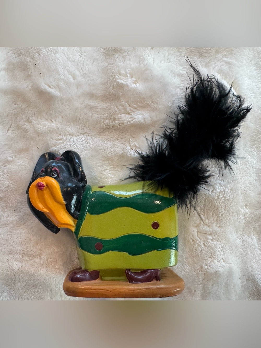 Vintage Greenbrier Polystone Brite Dress Up Dog Shih Tzu figurine